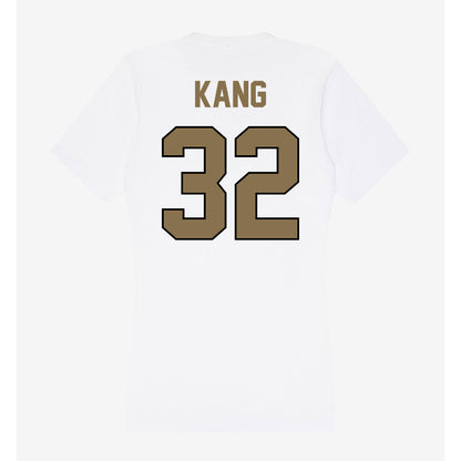 Bryant - NCAA Men's Soccer : Henry Kang - Women's V-Neck T-Shirt-1