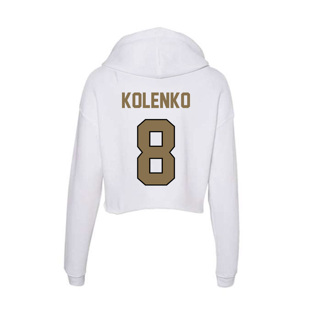 Bryant - NCAA Softball : Ella Kolenko - Women's Crop Fleece Hoodie-1