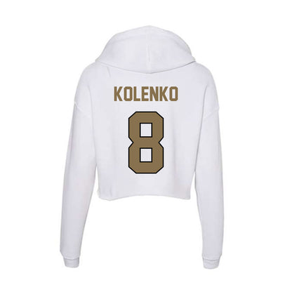 Bryant - NCAA Softball : Ella Kolenko - Women's Crop Fleece Hoodie-1