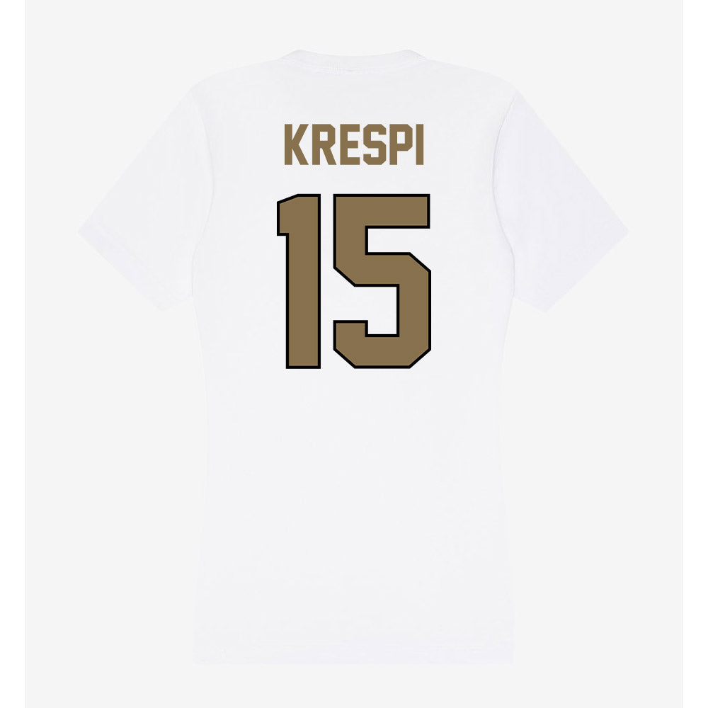 Bryant - NCAA Men's Soccer : Ilay Krespi - Women's V-Neck T-Shirt-1