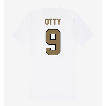 Bryant - NCAA Football : Micheal Otty - Women's V-Neck T-Shirt-1