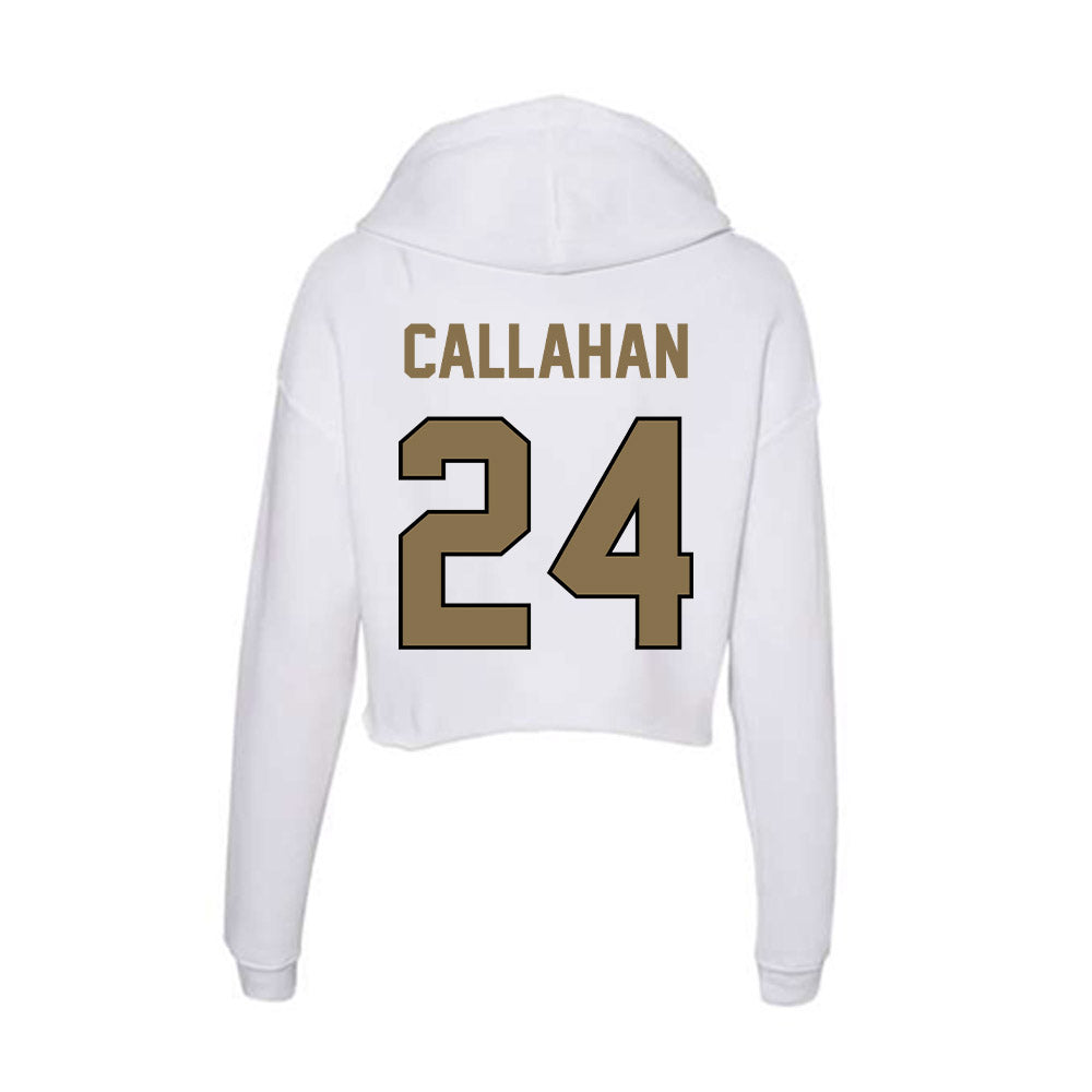 Bryant - NCAA Women's Soccer : Delaney Callahan - Women's Crop Fleece Hoodie-1