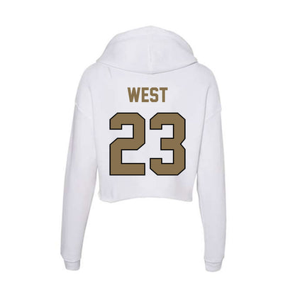 Bryant - NCAA Softball : Alissa West - Women's Crop Fleece Hoodie-1