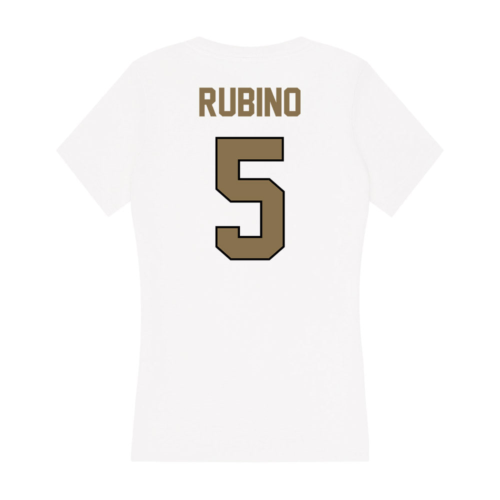 Bryant - NCAA Women's Basketball : Mimi Rubino - Women's V-Neck T-Shirt-1