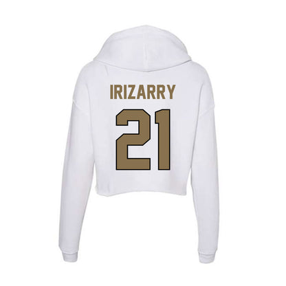 Bryant - NCAA Baseball : Carlos Irizarry - Women's Crop Fleece Hoodie-1