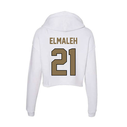 Bryant - NCAA Men's Lacrosse : Luca Elmaleh - Women's Crop Fleece Hoodie-1