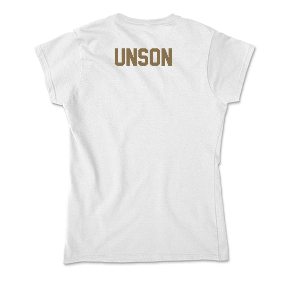 Bryant - NCAA Women's Bowling : Abigail Unson - Soft Style Women’s T-Shirt-1