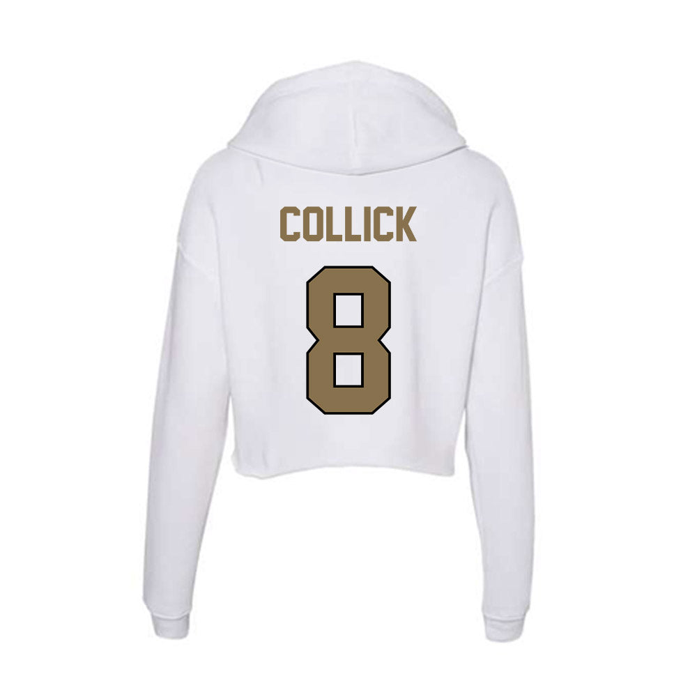 Bryant - NCAA Football : Zyheem Collick - Women's Crop Fleece Hoodie-1