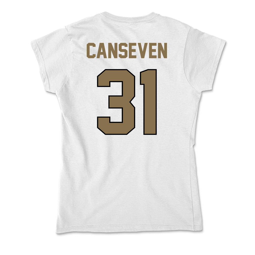 Bryant - NCAA Women's Soccer : Emily Canseven - Soft Style Women’s T-Shirt-1