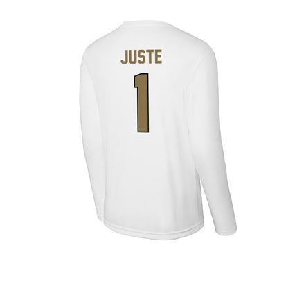 Bryant - NCAA Football : Azarel Juste - Activewear Long Sleeve T-Shirt-1