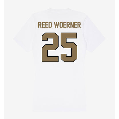 Bryant - NCAA Men's Basketball : Reed Woerner Reed Woerner - Women's V-Neck T-Shirt-1