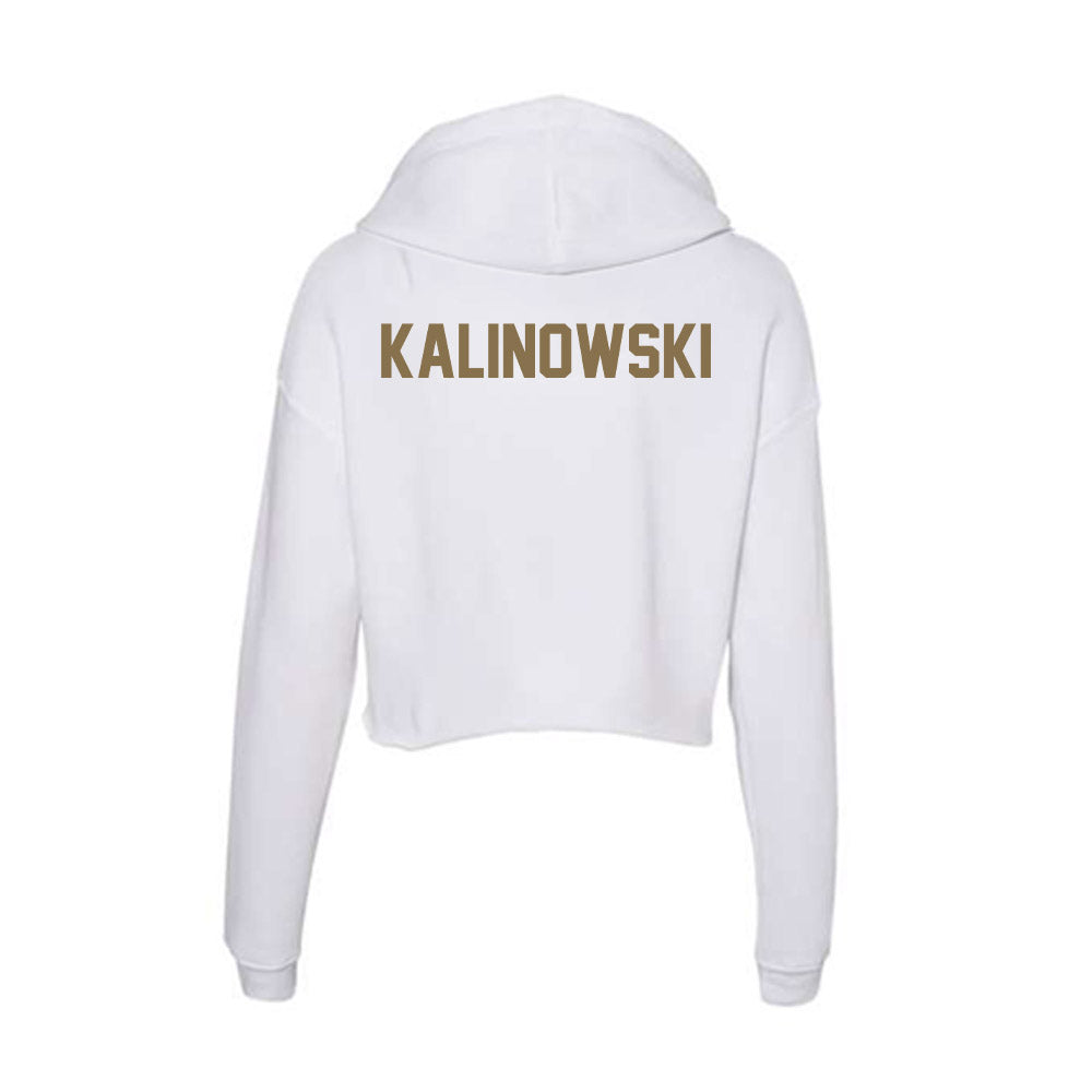 Bryant - NCAA Women's Track & Field : Amanda Kalinowski - Women's Crop Fleece Hoodie-1