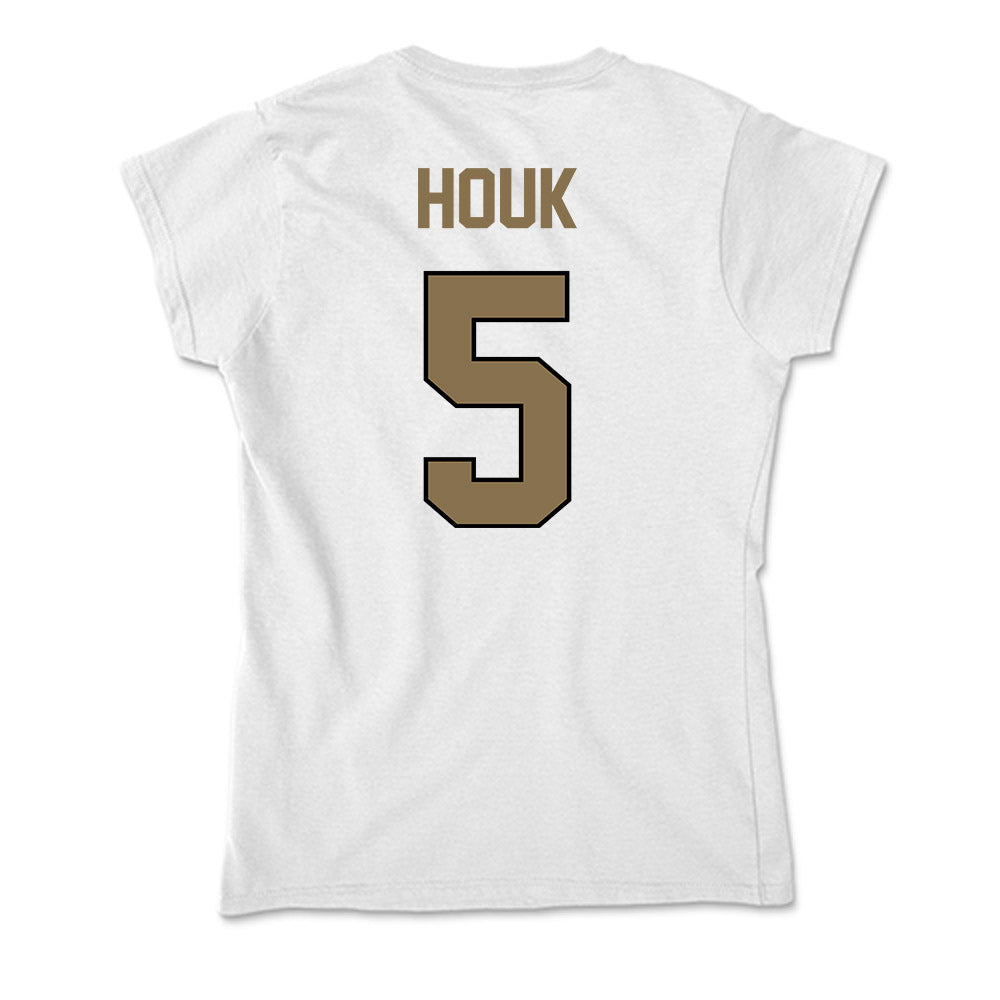 Bryant - NCAA Softball : Meaghan Houk - Soft Style Women’s T-Shirt-1
