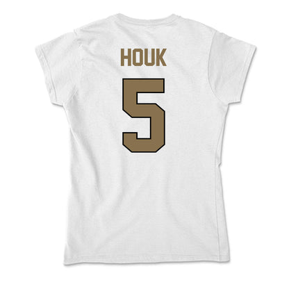 Bryant - NCAA Softball : Meaghan Houk - Soft Style Women’s T-Shirt-1