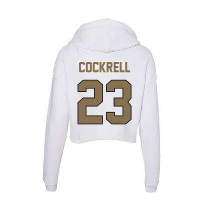 Bryant - NCAA Football : Markiel Cockrell - Women's Crop Fleece Hoodie-1
