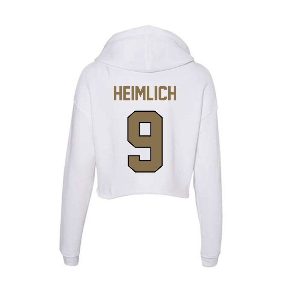 Bryant - NCAA Men's Lacrosse : Erik Heimlich - Women's Crop Fleece Hoodie-1