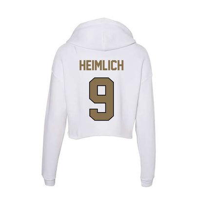 Bryant - NCAA Men's Lacrosse : Erik Heimlich - Women's Crop Fleece Hoodie-1