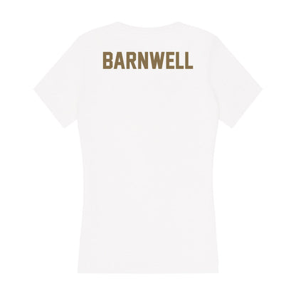 Bryant - NCAA Men's Track & Field : Aaron Barnwell - Women's V-Neck T-Shirt-1