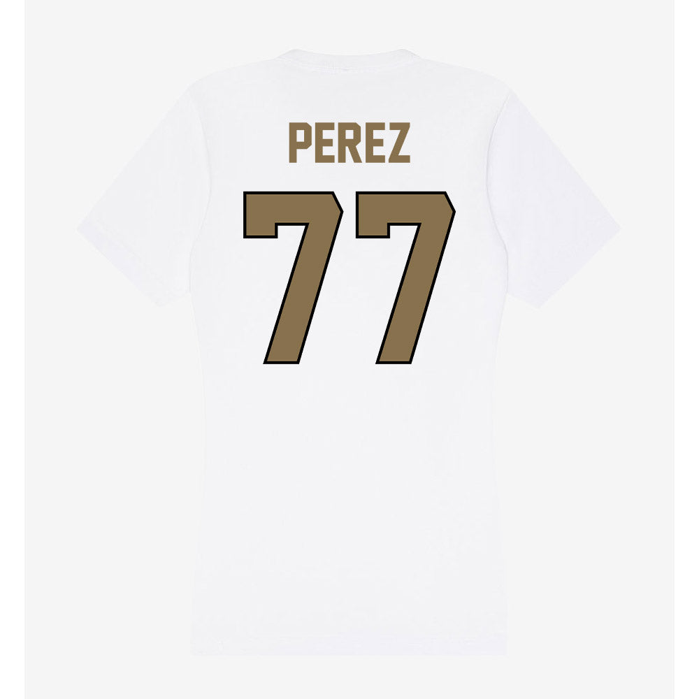 Bryant - NCAA Football : Anthony Perez - Women's V-Neck T-Shirt-1