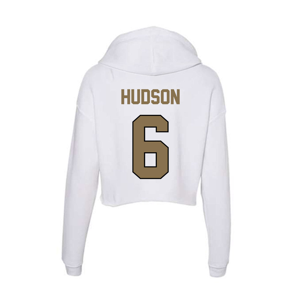 Bryant - NCAA Football : Dixon Hudson - Women's Crop Fleece Hoodie-1