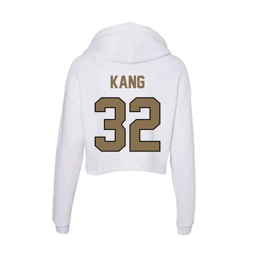 Bryant - NCAA Men's Soccer : Henry Kang - Women's Crop Fleece Hoodie-0