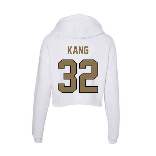 Bryant - NCAA Men's Soccer : Henry Kang - Women's Crop Fleece Hoodie-0