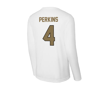 Bryant - NCAA Football : Brandon Perkins - Activewear Long Sleeve T-Shirt-1