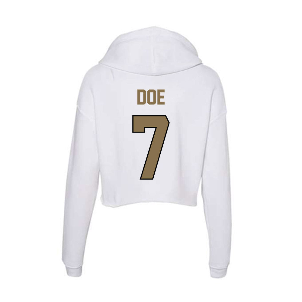 Bryant - NCAA Football : Aldrich Doe - Women's Crop Fleece Hoodie-1