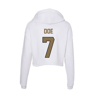 Bryant - NCAA Football : Aldrich Doe - Women's Crop Fleece Hoodie-1