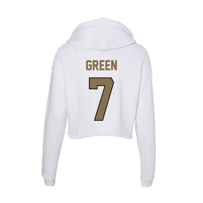 Bryant - NCAA Men's Basketball : Joseph Green - Women's Crop Fleece Hoodie-1