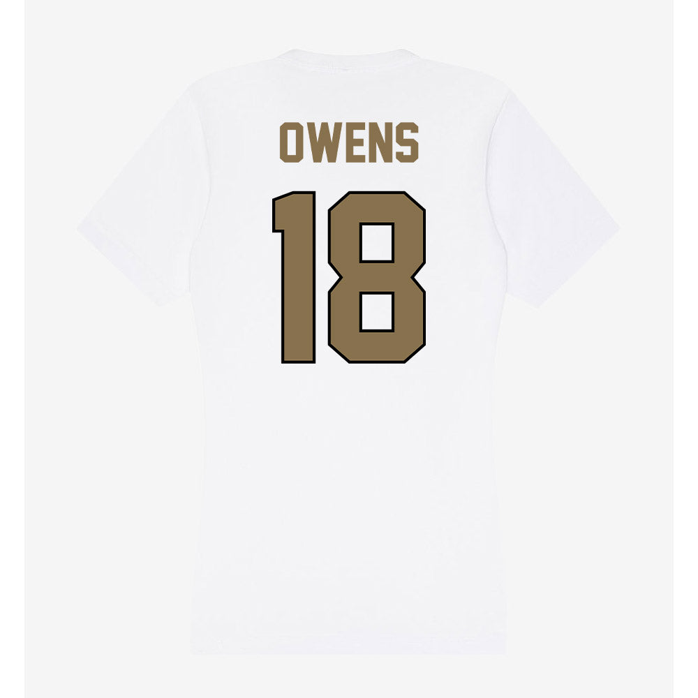 Bryant - NCAA Football : Nate Owens - Women's V-Neck T-Shirt-1