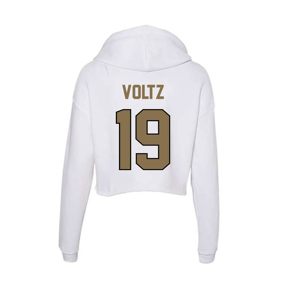 Bryant - NCAA Women's Volleyball : Maeve Voltz - Women's Crop Fleece Hoodie-1