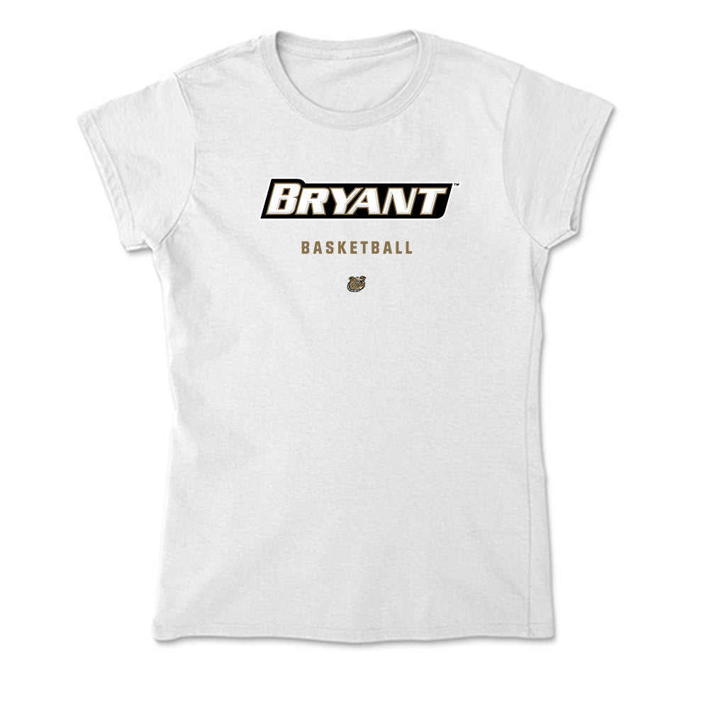 Bryant - NCAA Men's Basketball : Quincy Allen - Soft Style Women’s T-Shirt-0
