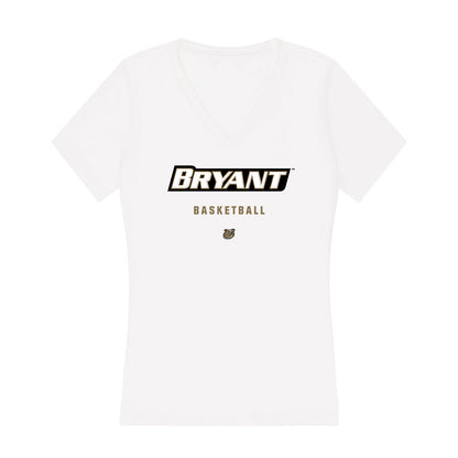 Bryant - NCAA Women's Basketball : Madara Liepniece - Women's V-Neck T-Shirt-0