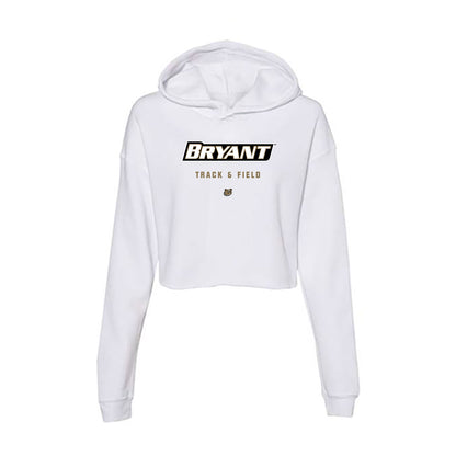 Bryant - NCAA Men's Track & Field : Josiah Johnson - Women's Crop Fleece Hoodie-0