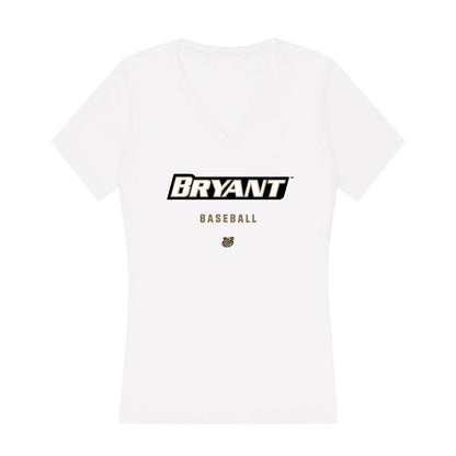 Bryant - NCAA Baseball : Alejandro Vazquez - Women's V-Neck T-Shirt-0