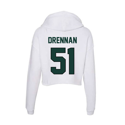 Lake Erie College - NCAA Football : Landon Drennan - Women's Crop Fleece Hoodie-1