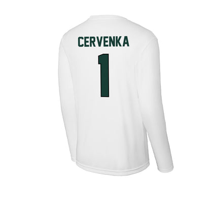 Lake Erie College - NCAA Men's Basketball : Riley Cervenka - Activewear Long Sleeve T-Shirt-1