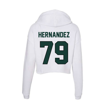 Lake Erie College - NCAA Men's Soccer : Fernando Hernandez - Women's Crop Fleece Hoodie-1