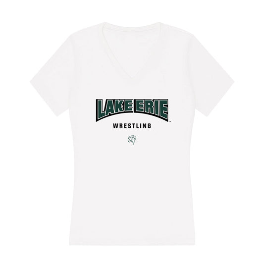 Lake Erie College - NCAA Wrestling : Marky Stankorb - Women's V-Neck T-Shirt-0