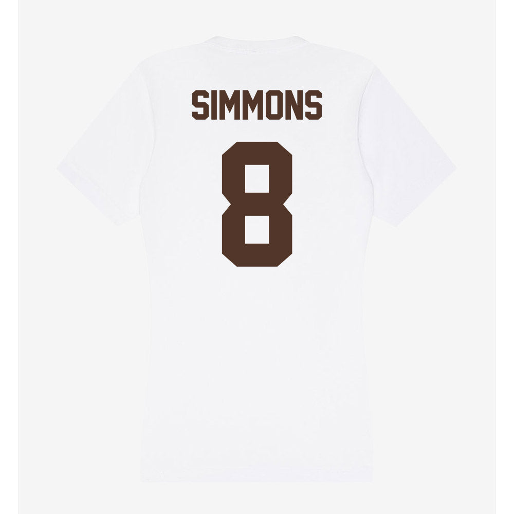 St. Bonaventure - NCAA Men's Basketball : Buddy Simmons - Women's V-Neck T-Shirt-1