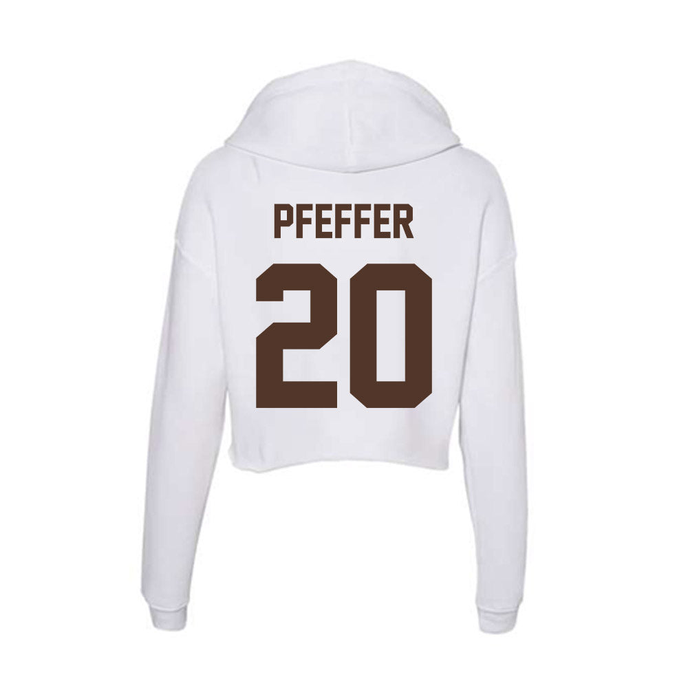 St. Bonaventure - NCAA Women's Lacrosse : Kylie Pfeffer - Women's Crop Fleece Hoodie-1