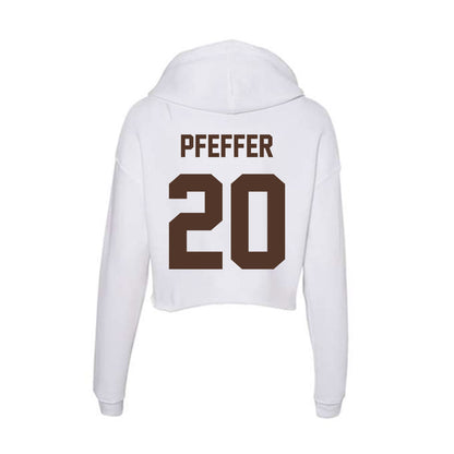 St. Bonaventure - NCAA Women's Lacrosse : Kylie Pfeffer - Women's Crop Fleece Hoodie-1
