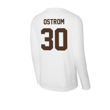 St. Bonaventure - NCAA Men's Basketball : Broek Ostrom - Activewear Long Sleeve T-Shirt-1