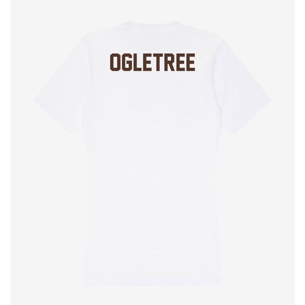 St. Bonaventure - NCAA Men's Track & Field : Cam Ogletree - Women's V-Neck T-Shirt-1