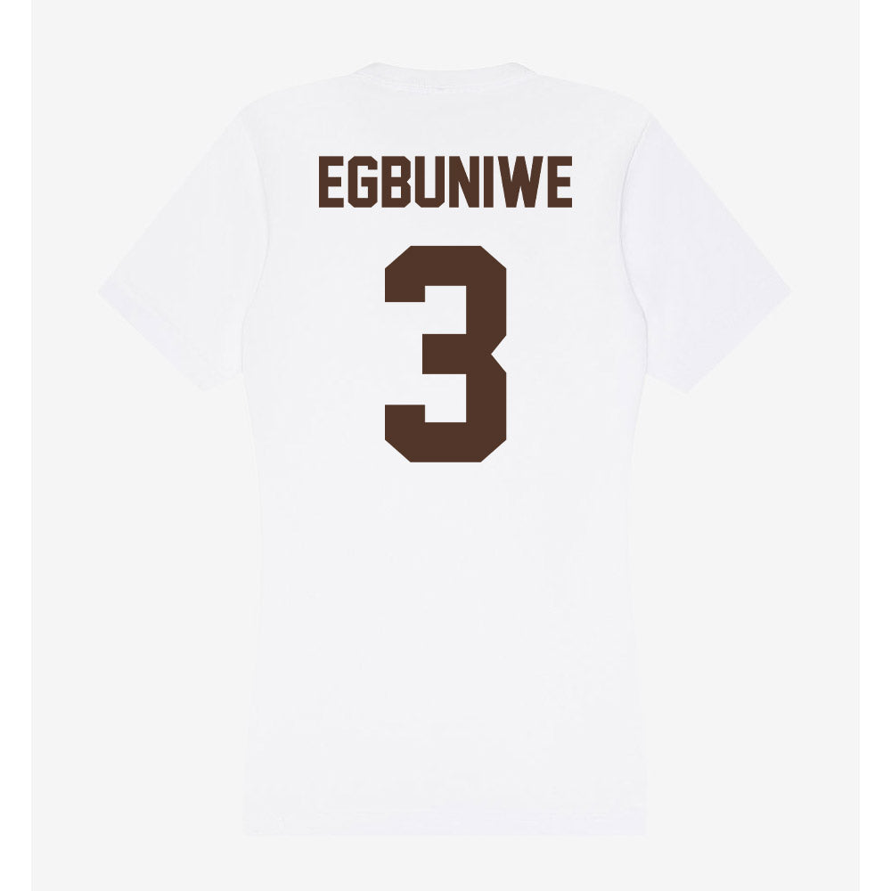 St. Bonaventure - NCAA Men's Basketball : Daniel Egbuniwe - Women's V-Neck T-Shirt-1