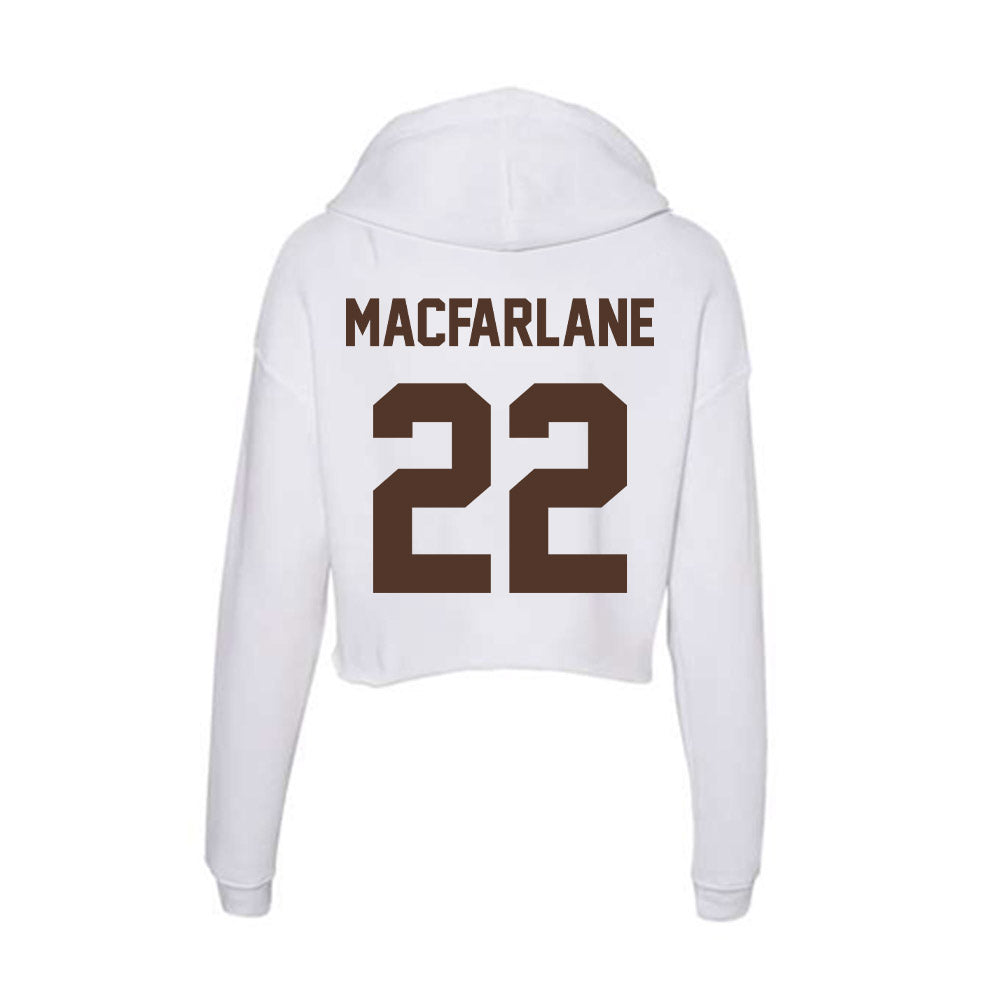 St. Bonaventure - NCAA Men's Soccer : Kyle Macfarlane - Women's Crop Fleece Hoodie-1