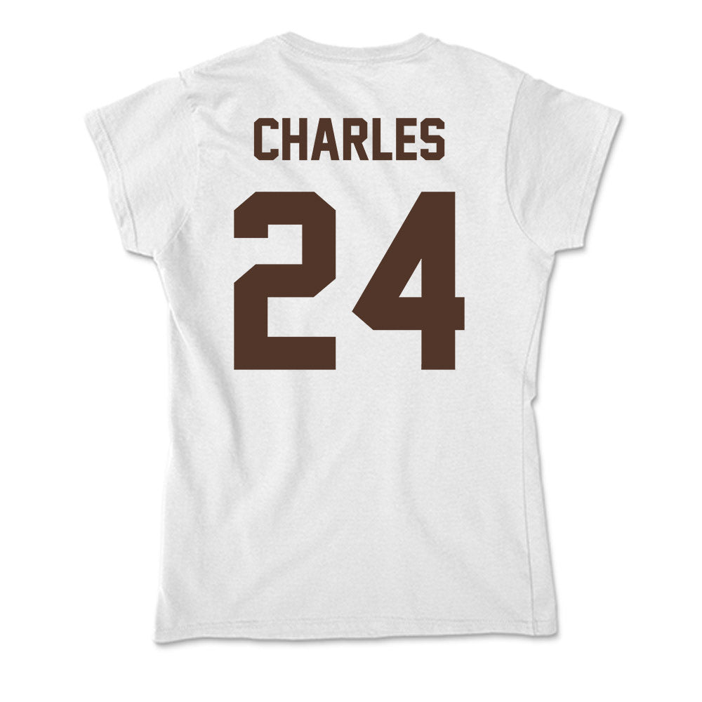 St. Bonaventure - NCAA Men's Basketball : Cayden Charles - Soft Style Women’s T-Shirt-1
