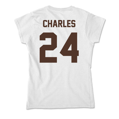 St. Bonaventure - NCAA Men's Basketball : Cayden Charles - Soft Style Women’s T-Shirt-1
