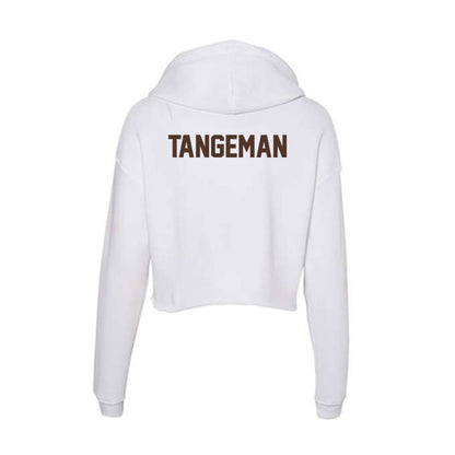 St. Bonaventure - NCAA Men's Swimming & Diving : Cole Tangeman - Women's Crop Fleece Hoodie-1